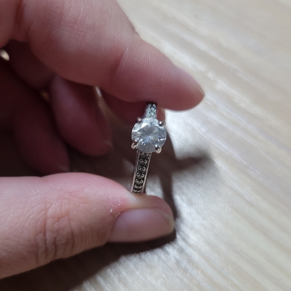 Promise/engagement style Swarovski ring